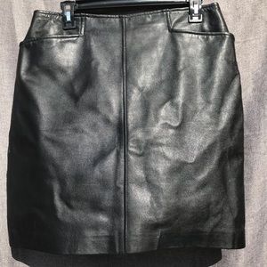 Black Bagatelle leather skirt size 10